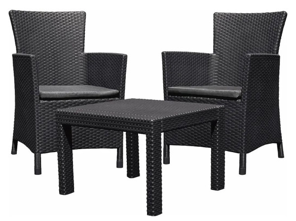 Комплект садових меблів Keter Rosario balcony set Графіт/прохолодний сірий-0