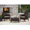 Комплект садових меблів Allibert Salemo balcony set Коричневий-1-thumb