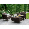 Комплект садових меблів Allibert Salemo balcony set Коричневий-0-thumb