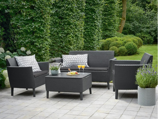 Комплект садовой мебели Allibert Salemo set Графит-0