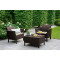 Комплект садових меблів Allibert Salemo set Коричневий-3-thumb
