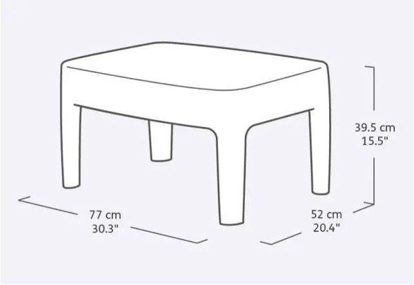 Комплект садовой мебели Keter Tarifa Balcony Коричневый-7