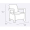 Комплект садових меблів Keter Tarifa Balcony Коричневий-6-thumb