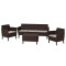 Комплект садових меблів Keter Salemo 3 seater set Коричневий-3-thumb