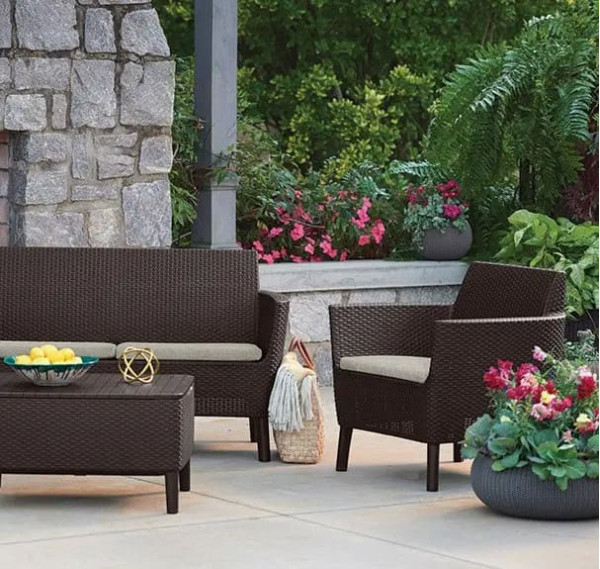 Комплект садових меблів Keter Salemo 3 seater set Коричневий-2