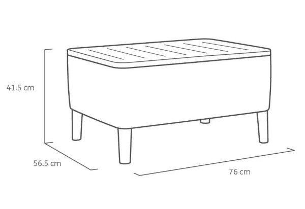 Комплект садових меблів Keter Salemo 3 seater set Коричневий-9