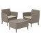 Комплект садових меблів Allibert Salemo balcony set Капучино/пісок-3-thumb