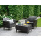 Комплект садовой мебели Allibert Salemo balcony set Графит-0-thumb