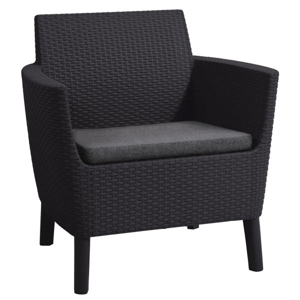 Комплект садових меблів Allibert Salemo balcony set Графіт-3