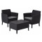 Комплект садовой мебели Allibert Salemo balcony set Графит-2-thumb