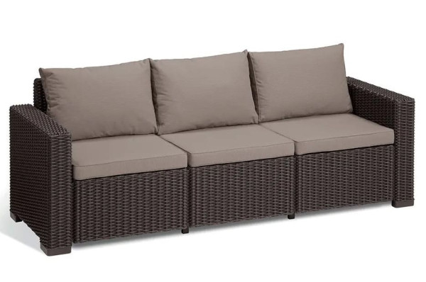 Комплект садовой мебели из ротанга Allibert California 3 Set Коричневый-2