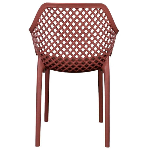 Садовый пластиковый стул BICA Aria Красный-4