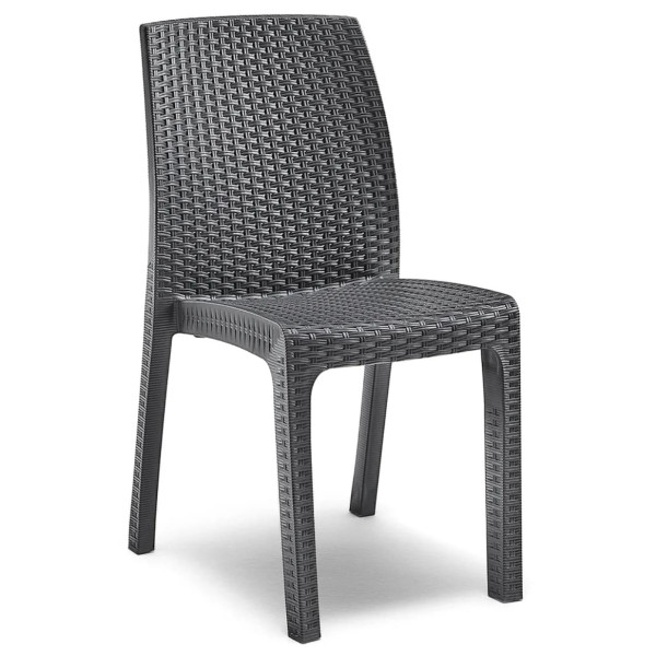 Садовый пластиковый стул BICA Verona Графит-0