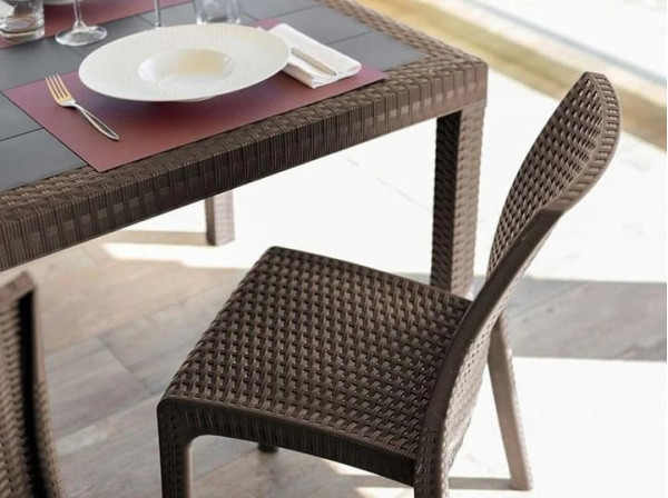 Садовый пластиковый стул BICA Verona Коричневый-2