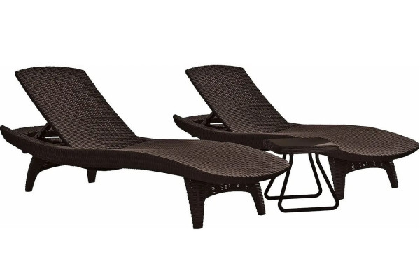 Шезлонг Keter Pacific Коричневий-6