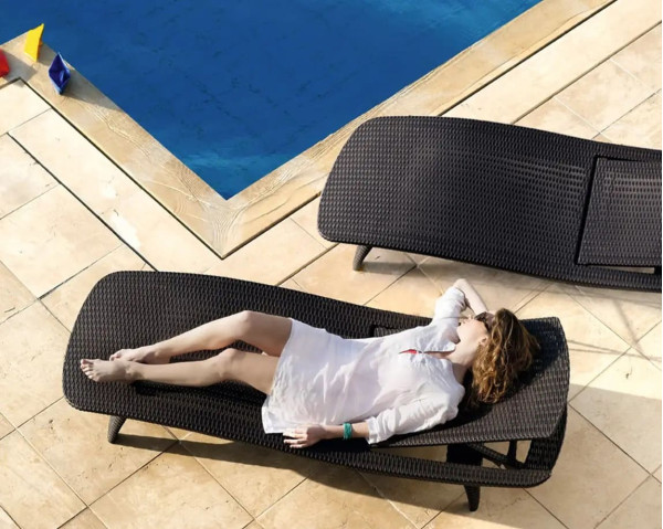 Шезлонг Keter Pacific Коричневий-3