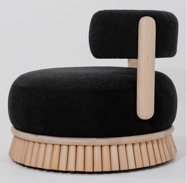 Кресло Tivoli Стриха Лаунж Черное-4