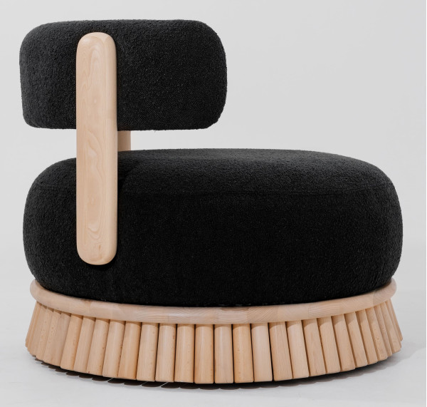 Кресло Tivoli Стриха Лаунж Черное-3