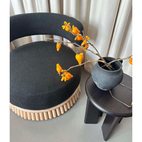 Кресло Tivoli Стриха Лаунж Черное-14