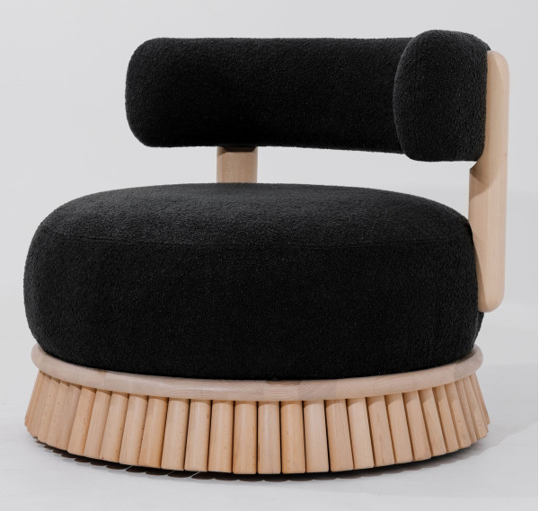 Кресло Tivoli Стриха Лаунж Черное-2