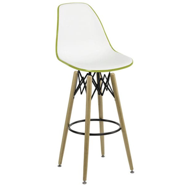 Барный стул Tilia Eos-V Оливковый/Белая слоновая кость-0