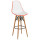 Барный стул Tilia Eos-V Оранжевый/Белая слоновая кость