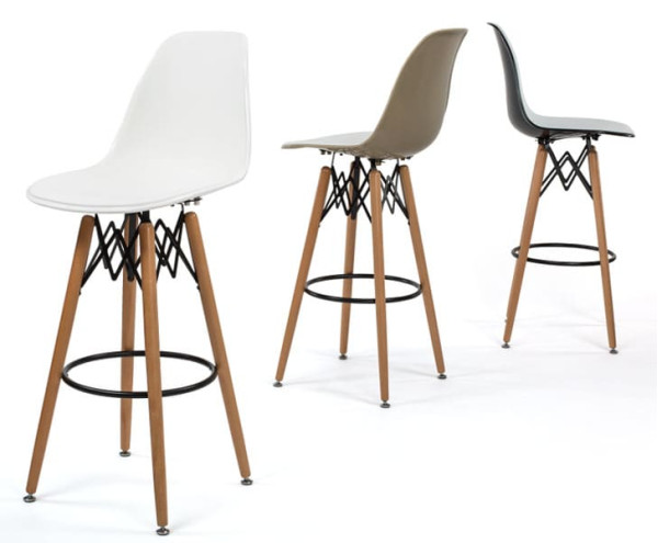 Барный стул Tilia Eos-V Черный/Белая слоновая кость-3