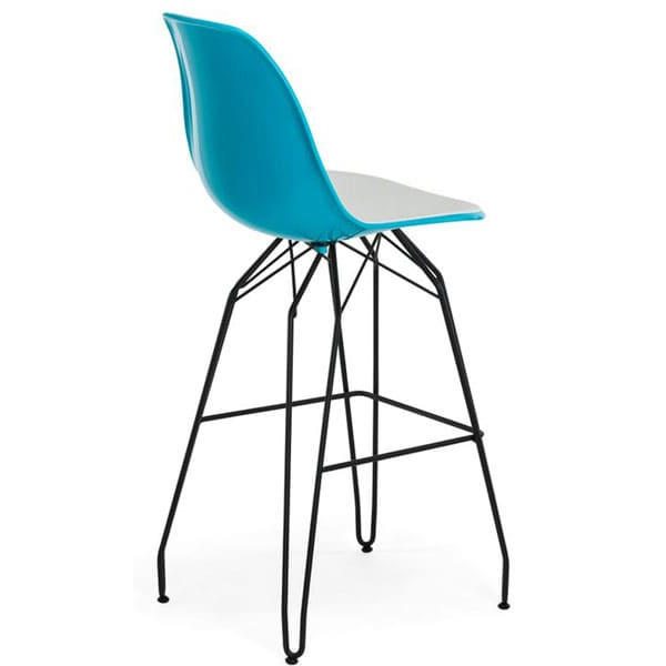 Барный стул Tilia Eos-M Бирюзовый/Белая слоновая кость-1