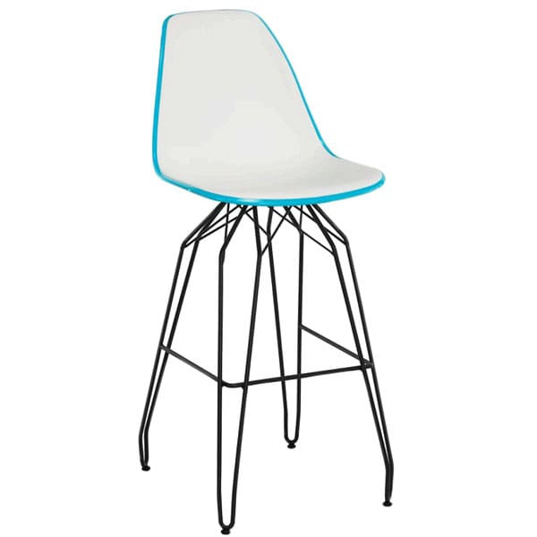Барный стул Tilia Eos-M Бирюзовый/Белая слоновая кость-0