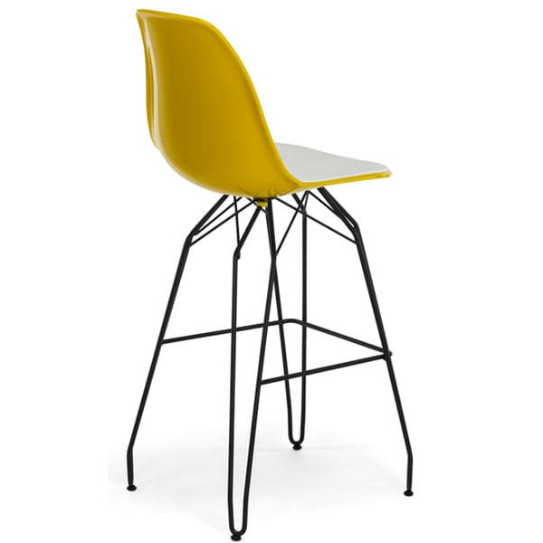 Барный стул Tilia Eos-M Желтый/Белая слоновая кость-1