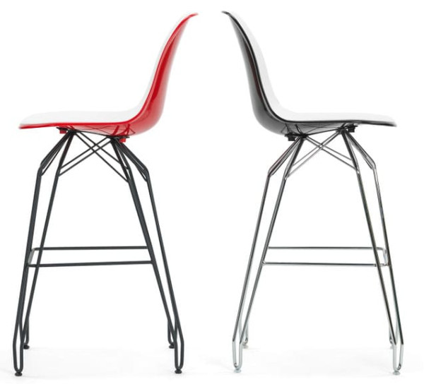 Барний стілець Tilia Eos-M Молочно-кавовий/Біла слонова кістка-1