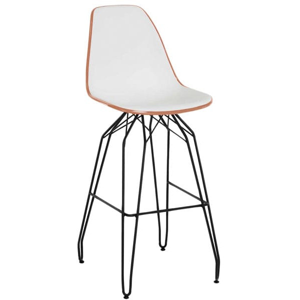 Барний стілець Tilia Eos-M Молочно-кавовий/Біла слонова кістка-0