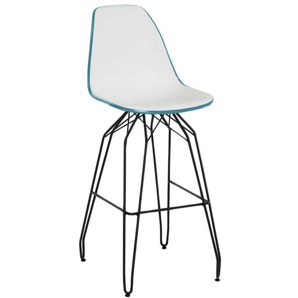 Барный стул Tilia Eos-M Зеленая нефть/Белая слоновая кость-0