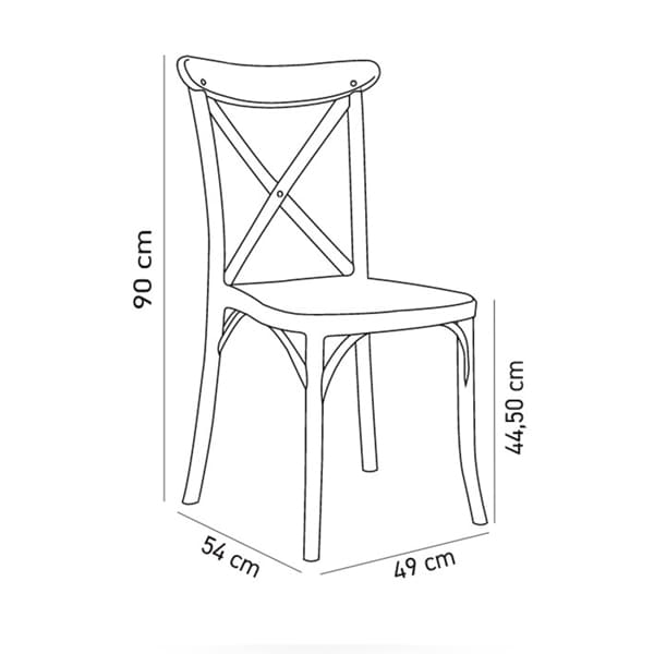 Стул Tilia Capri Светло-коричневый-2