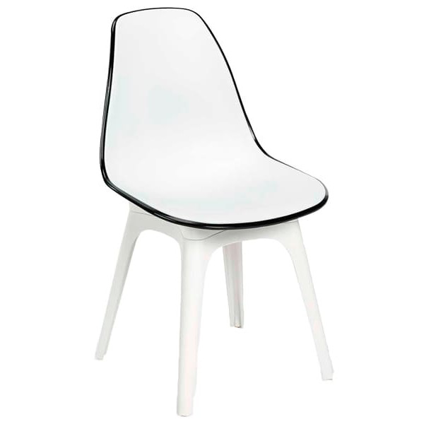 Стілець Tilia Eos Біла слонова кістка-Чорний-0