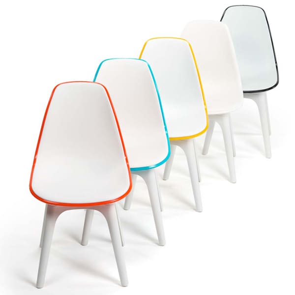 Стілець Tilia Eos Біла слонова кістка-Червоний-4