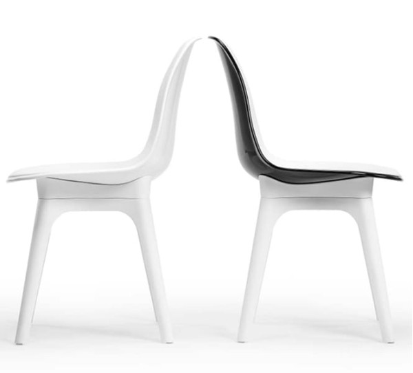 Стул Tilia Eos Белая слоновая кость-Оранжевый-5