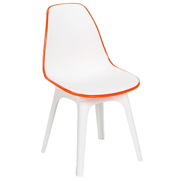 Стул Tilia Eos Белая слоновая кость-Оранжевый-0