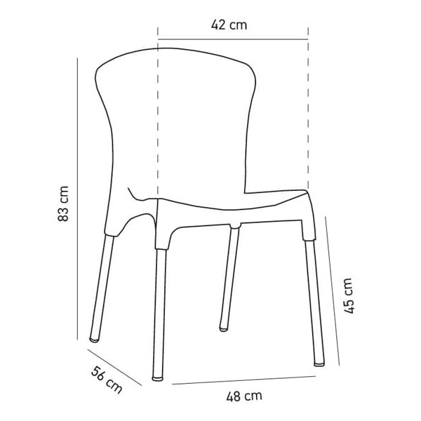 Стілець Tilia Stella Синій джинс-2
