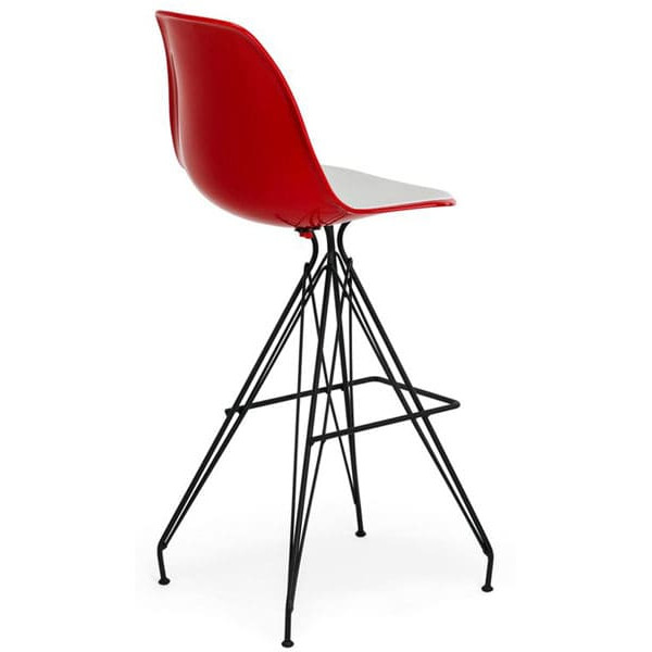 Барний стілець Tilia Eos-X Червоний/Біла слонова кістка-1