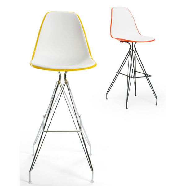 Барний стілець Tilia Eos-X Бірюзовий/Біла слонова кістка-5