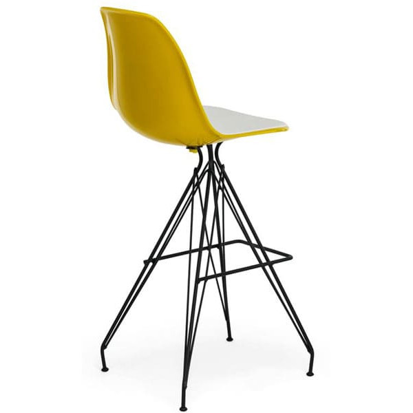 Барный стул Tilia Eos-X Желтый/Белая слоновая кость-1