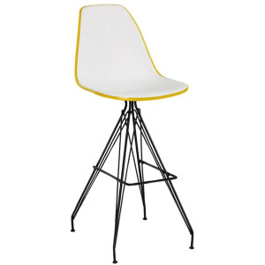 Барный стул Tilia Eos-X Желтый/Белая слоновая кость