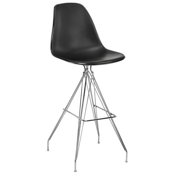 Барний стілець Tilia Eos-X Чорний Ніжки хром-0