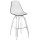 Барный стул Tilia Eos-M Черный/Белая слоновая кость Ножки хром