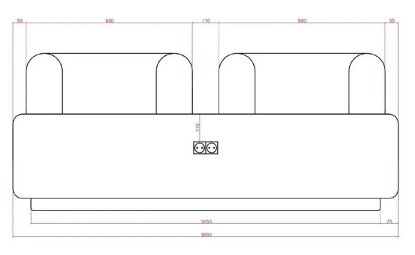Диван Plump Теракотовий-6
