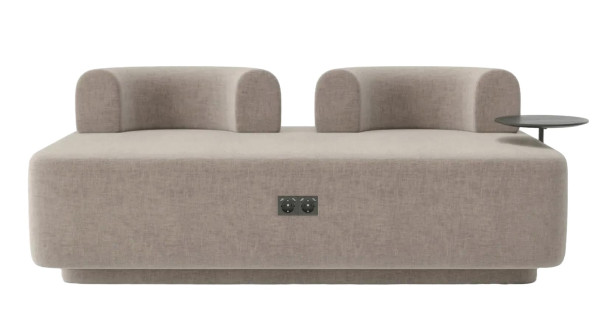 Диван зі столиком Plump Бежевий-0