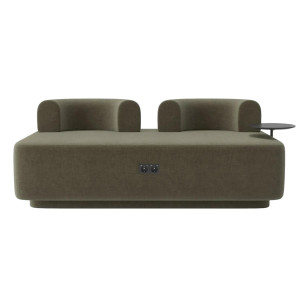 Диван со столиком Plump Болотный