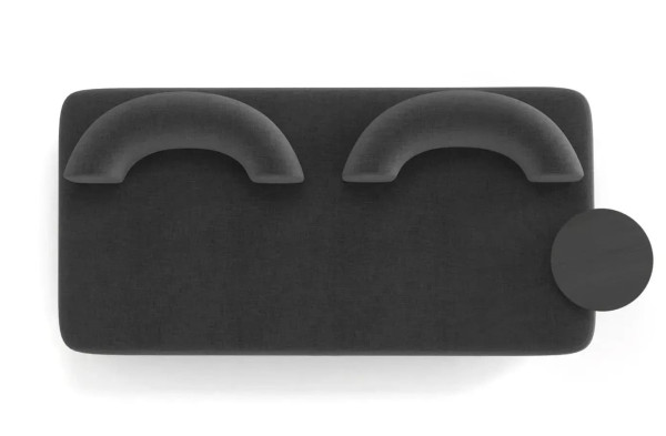 Диван зі столиком Plump Чорний-1