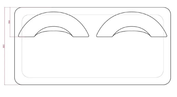 Диван зі столиком Plump Чорний-5